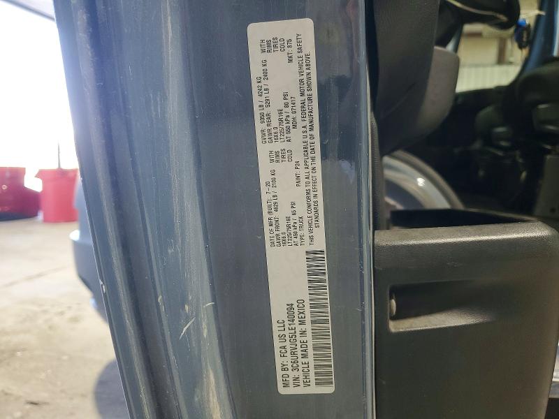 Продажа на аукционе авто 2020 Ram Promaster 3500, vin: 3C6URVJG5LE140094, номер лота: 51834056