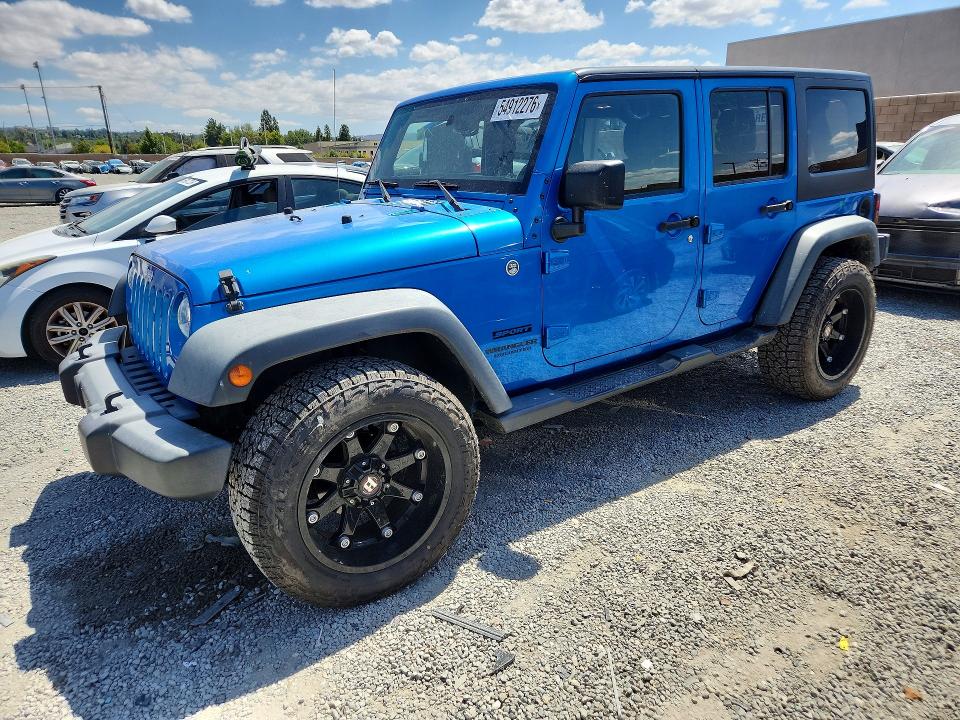 Продажа на аукционе авто 2015 Jeep Wrangler Unlimited, vin: 1C4BJWDGXFL560969, номер лота: 54912276