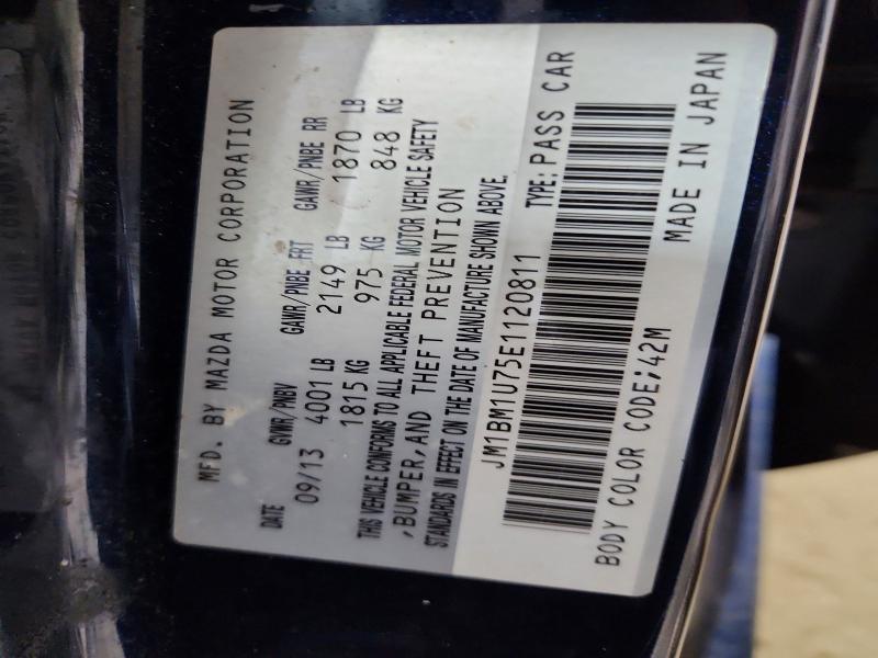 Продаж на аукціоні авто 2014 Mazda 3, vin: JM1BM1U75E1120811, номер лоту: 52063476