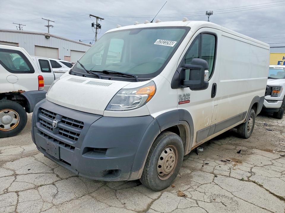 52023266 :رقم المزاد ، 3C6TRVAG4JE136739 vin ، 2018 Ram Promaster 1500 مزاد بيع