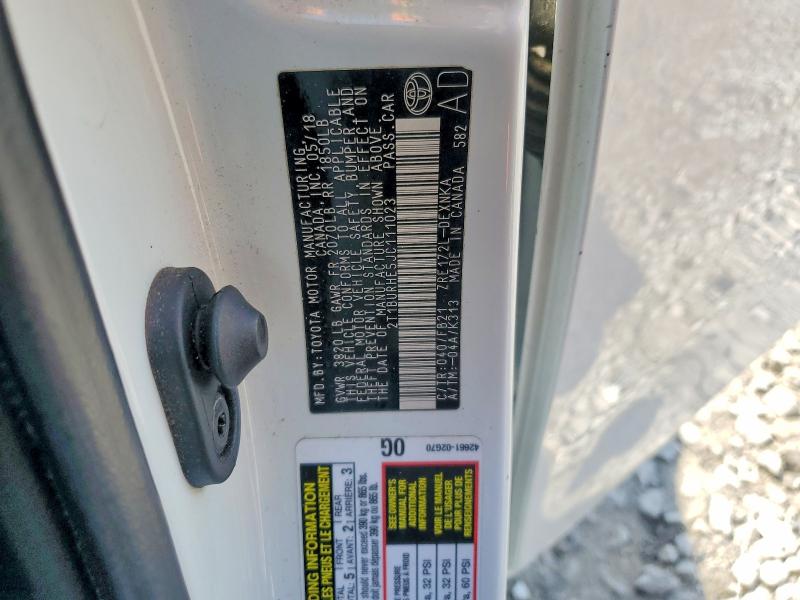 Продажа на аукционе авто 2018 Toyota Corolla, vin: 2T1BURHE5JC111023, номер лота: 53006256