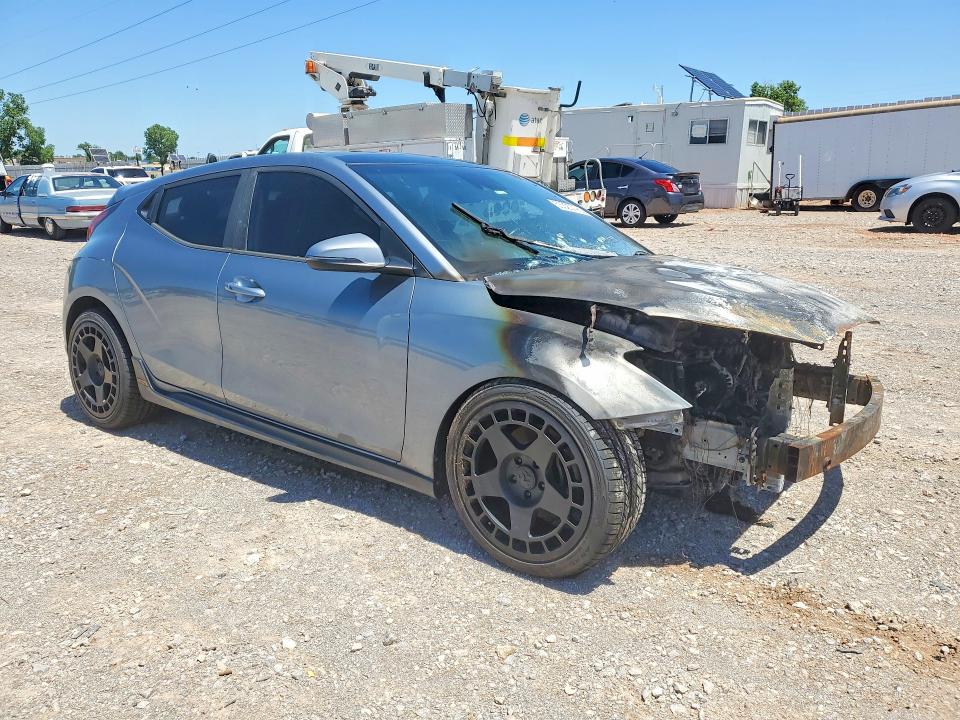 2019 Hyundai Veloster მანქანა იყიდება აუქციონზე, vin: KMHTH6AB8KU013465, აუქციონის ნომერი: 53320796