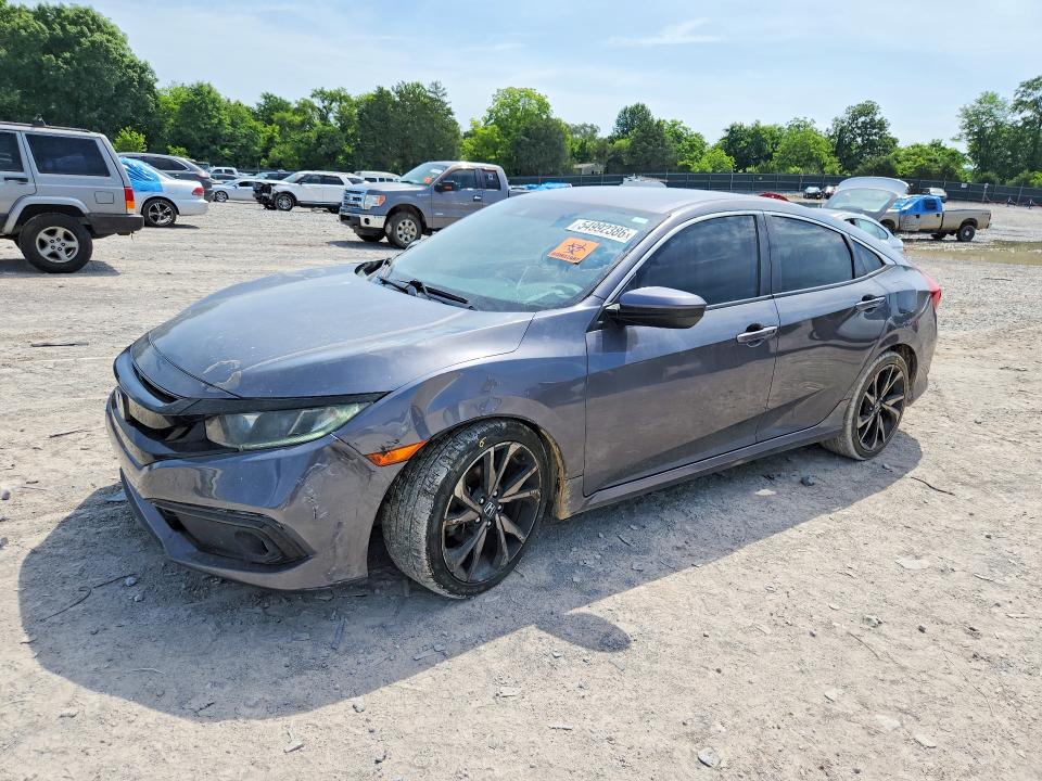 Auction sale of the 2019 Honda Civic, vin: 2HGFC2F80KH584605, lot number: 54992386