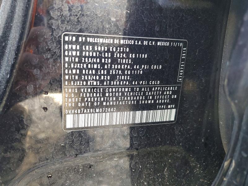 Продажа на аукционе авто 2020 Volkswagen Tiguan, vin: 3VV4B7AX9LM072642, номер лота: 51255916