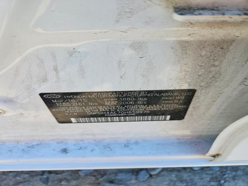 53942176 :رقم المزاد ، 5NPDH4AE7GH659976 vin ، 2016 Hyundai Elantra مزاد بيع