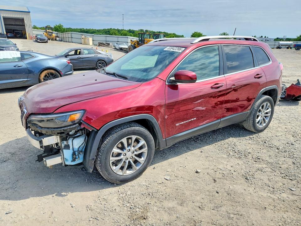 53942286 :رقم المزاد ، 1C4PJLLB0KD185415 vin ، 2019 Jeep Cherokee مزاد بيع