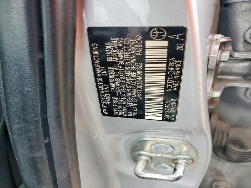 Aukcja sprzedaży 2017 Toyota Yaris, vin: VNKKTUD36HA081322, numer aukcji: 52331656