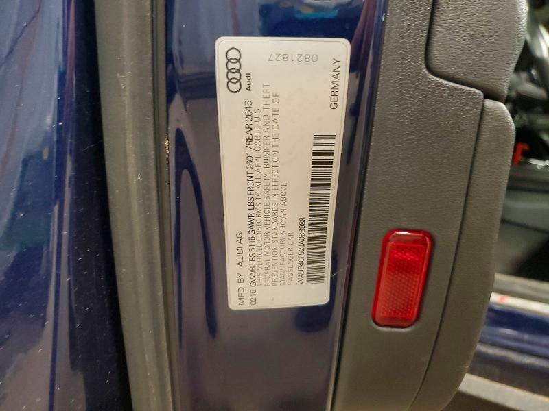 Продажа на аукционе авто 2018 Audi S5, vin: WAUB4CF52JA083988, номер лота: 53610216