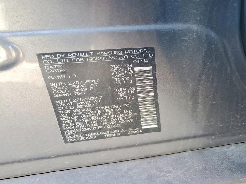 Продажа на аукционе авто 2015 Nissan Rogue, vin: KNMAT2MV2FP502845, номер лота: 53721496