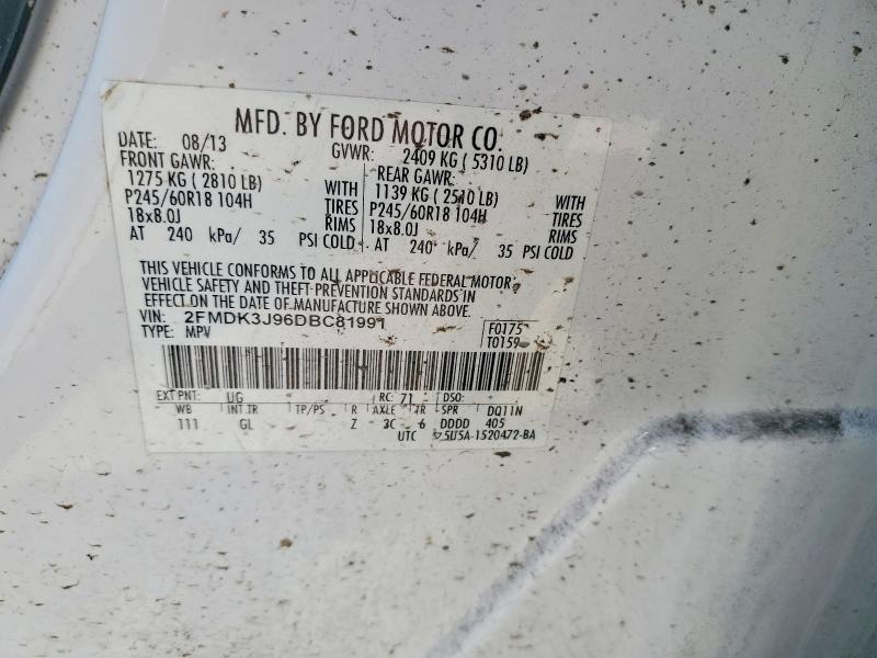 Продаж на аукціоні авто 2013 Ford Edge, vin: 2FMDK3J96DBC81991, номер лоту: 55370796