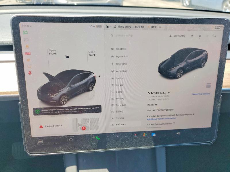 2023 Tesla Model Y მანქანა იყიდება აუქციონზე, vin: 7SAYGDEE2PF956248, აუქციონის ნომერი: 49335156