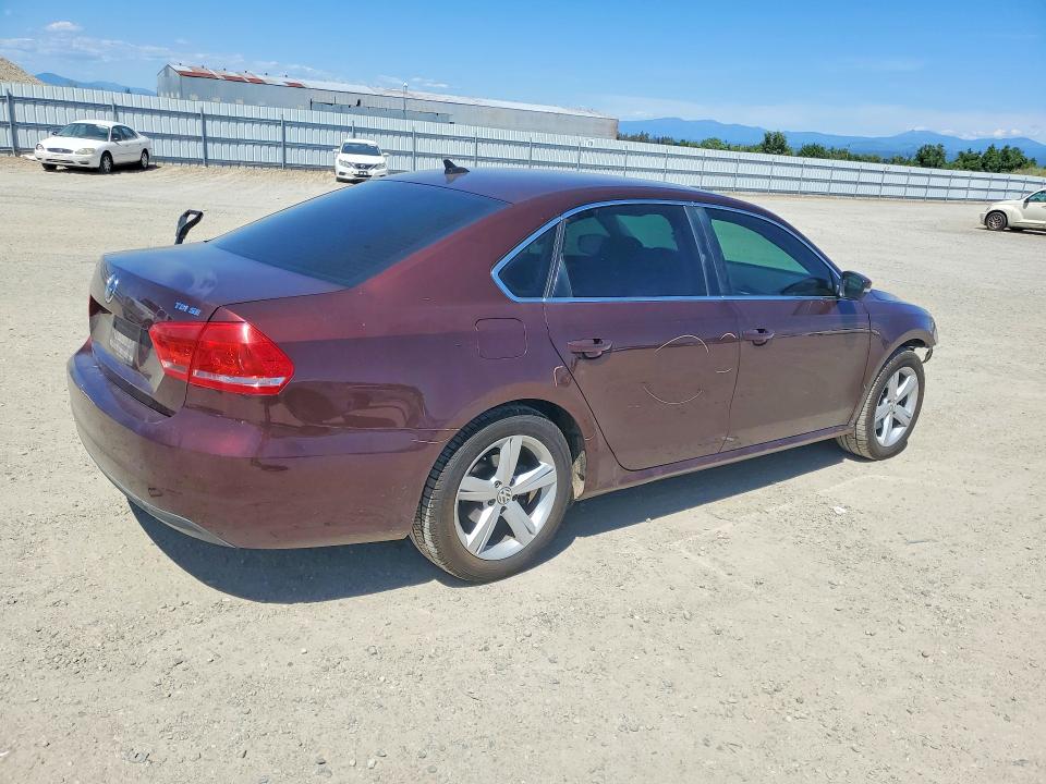 53965156 :رقم المزاد ، 1VWBN7A36DC105848 vin ، 2013 Volkswagen Passat مزاد بيع