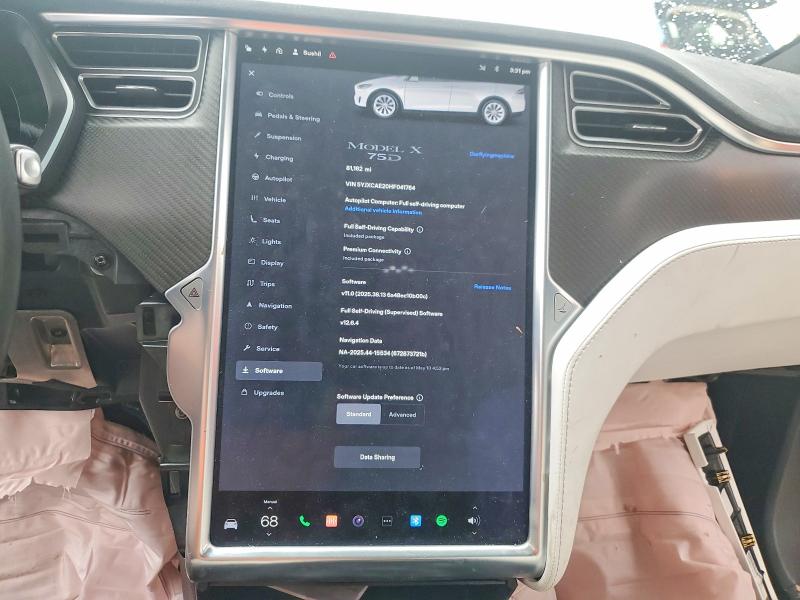 Aukcja sprzedaży 2017 Tesla Model X, vin: 5YJXCAE20HF041764, numer aukcji: 55452586