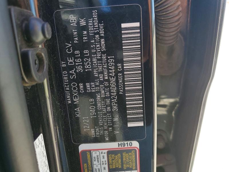 Продажа на аукционе авто 2022 Kia Rio, vin: 3KPA24AD6NE444991, номер лота: 53661806