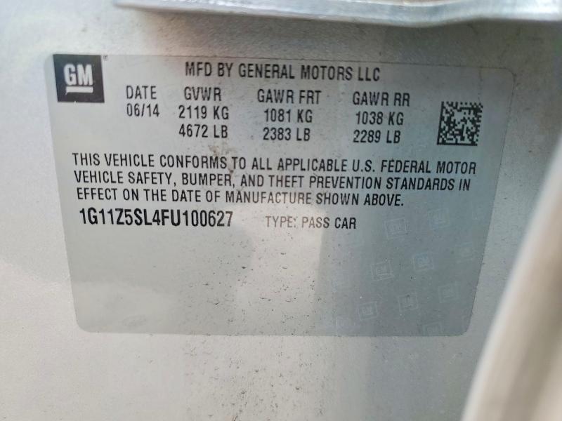 Aukcja sprzedaży 2015 Chevrolet Impala, vin: 1G11Z5SL4FU100627, numer aukcji: 54898376