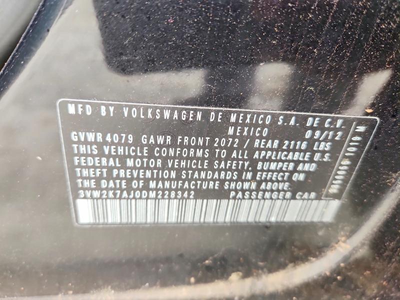 Продажа на аукционе авто 2013 Volkswagen Jetta, vin: 3VW2K7AJ0DM228342, номер лота: 52936736