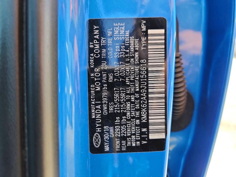 Продажа на аукционе авто 2018 Hyundai Kona, vin: KM8K62AA9JU156618, номер лота: 54089606