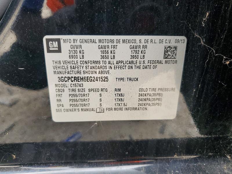 2014 Chevrolet Silverado მანქანა იყიდება აუქციონზე, vin: 3GCPCREH6EG241525, აუქციონის ნომერი: 52200176