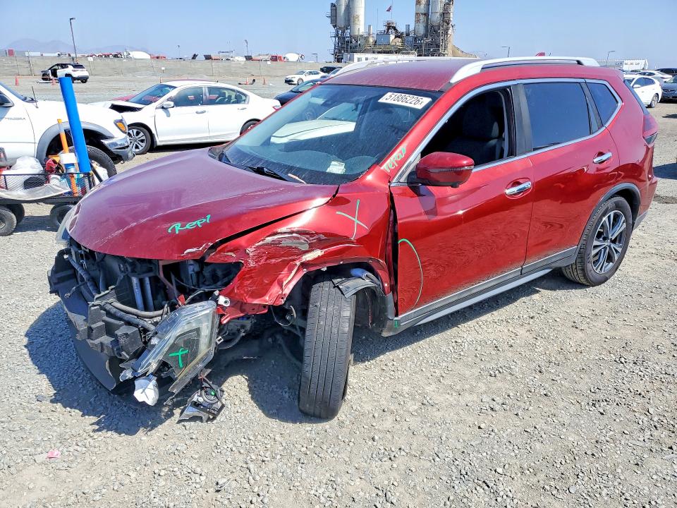 51886226 :رقم المزاد ، 5N1AT2MT0KC729558 vin ، 2019 Nissan Rogue مزاد بيع
