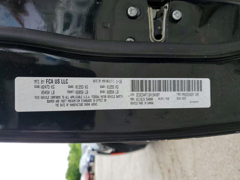 Aukcja sprzedaży 2016 Dodge Charger, vin: 2C3CDXAT1GH194387, numer aukcji: 53662916