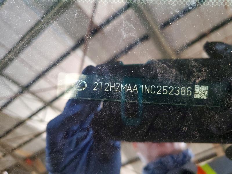 Продаж на аукціоні авто 2022 Lexus Rx, vin: 2T2HZMAA1NC252386, номер лоту: 52711556