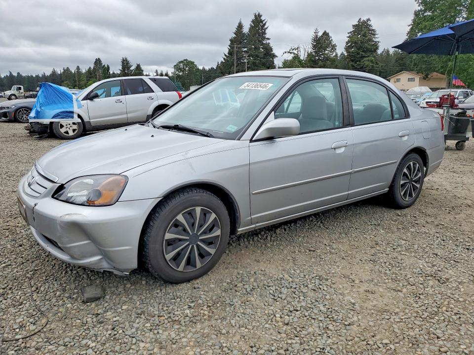 2002 Honda Civic მანქანა იყიდება აუქციონზე, vin: 2HGES25762H581991, აუქციონის ნომერი: 54136546