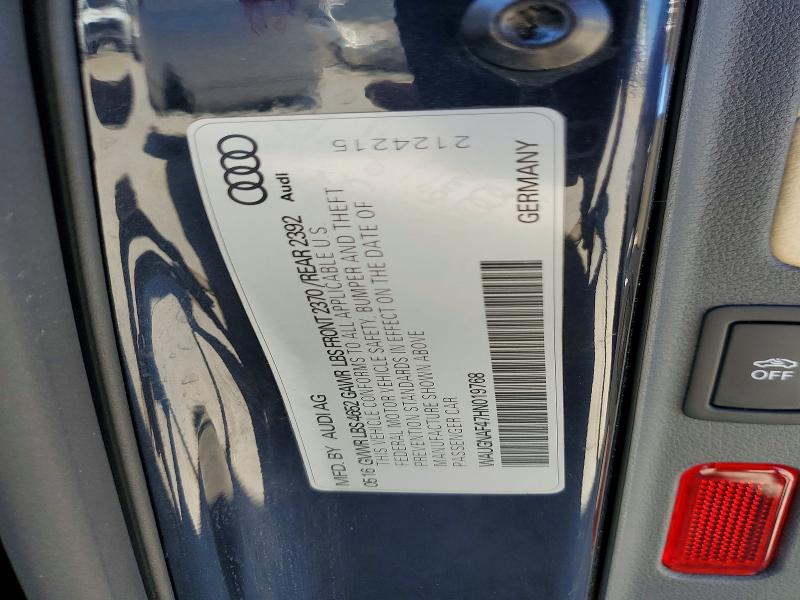 54103146 :رقم المزاد ، WAUGNAF47HN019768 vin ، 2017 Audi A4 مزاد بيع