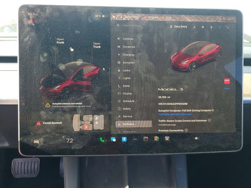 2023 Tesla Model 3 მანქანა იყიდება აუქციონზე, vin: 5YJ3E1EA3PF504298, აუქციონის ნომერი: 55358396