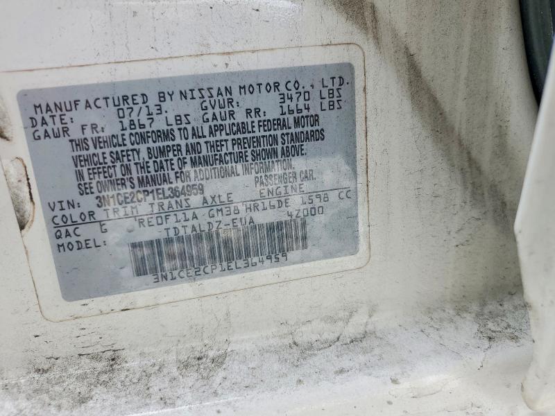 Продаж на аукціоні авто 2014 Nissan Versa Note, vin: 3N1CE2CP1EL364959, номер лоту: 52027366