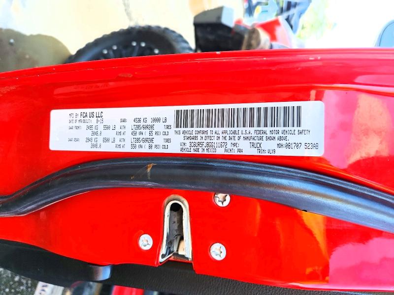 Aukcja sprzedaży 2016 Ram 2500, vin: 3C6UR5FJ8GG111672, numer aukcji: 53007056