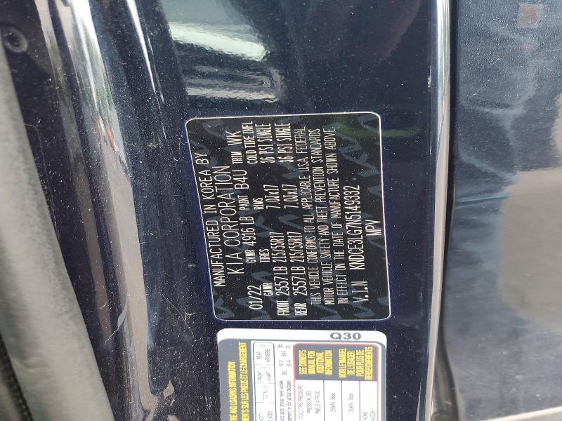 2022 Kia Niro მანქანა იყიდება აუქციონზე, vin: KNDCE3LG7N5149332, აუქციონის ნომერი: 51795446