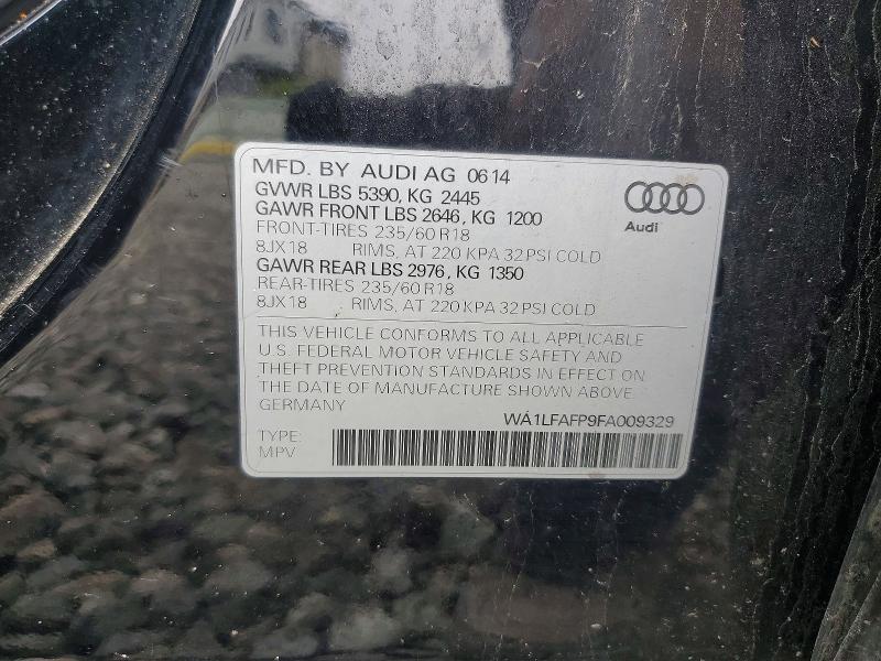 Продажа на аукционе авто 2015 Audi Q5, vin: WA1LFAFP9FA009329, номер лота: 51503526