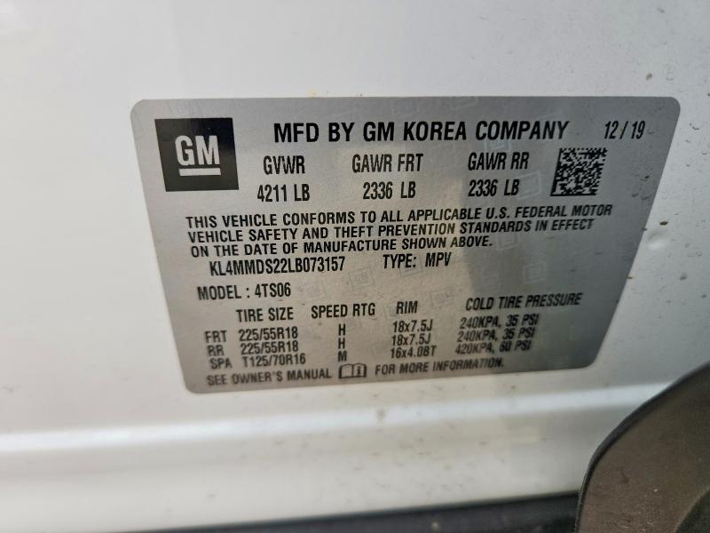 Продажа на аукционе авто 2020 Buick Encore Gx, vin: KL4MMDS22LB073157, номер лота: 53596406