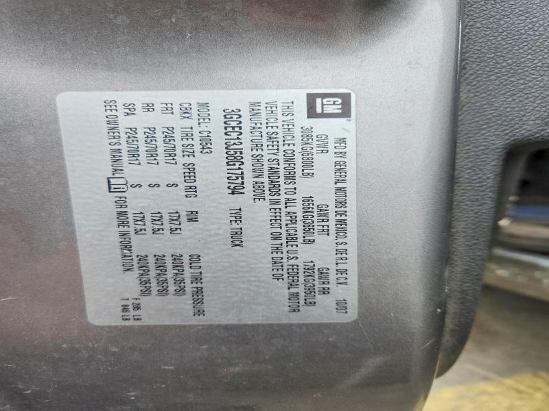 52342896 :رقم المزاد ، 3GCEC13J58G175794 vin ، 2008 Chevrolet Silverado 1500 مزاد بيع