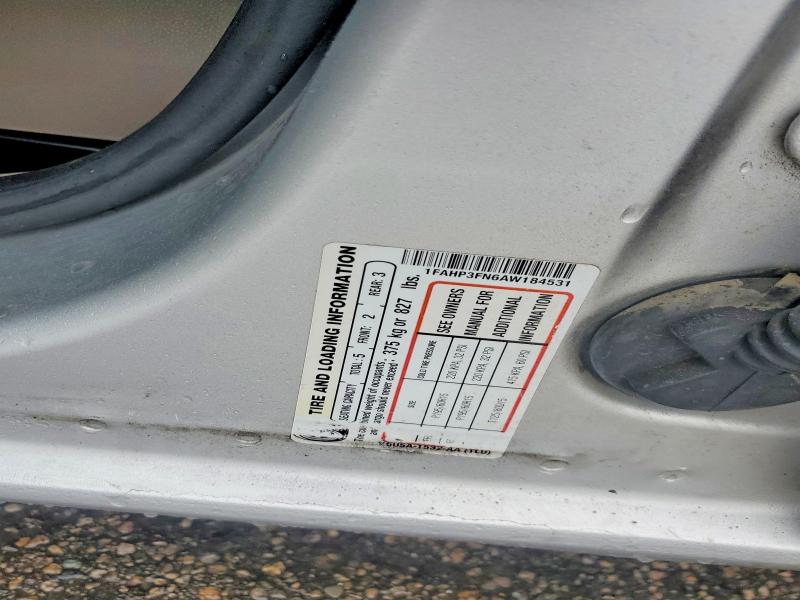 Aukcja sprzedaży 2010 Ford Focus, vin: 1FAHP3FN6AW184531, numer aukcji: 54542746