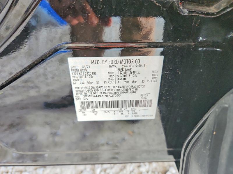 Продажа на аукционе авто 2023 Ford Edge, vin: 2FMPK4J9XPBA27353, номер лота: 53066086
