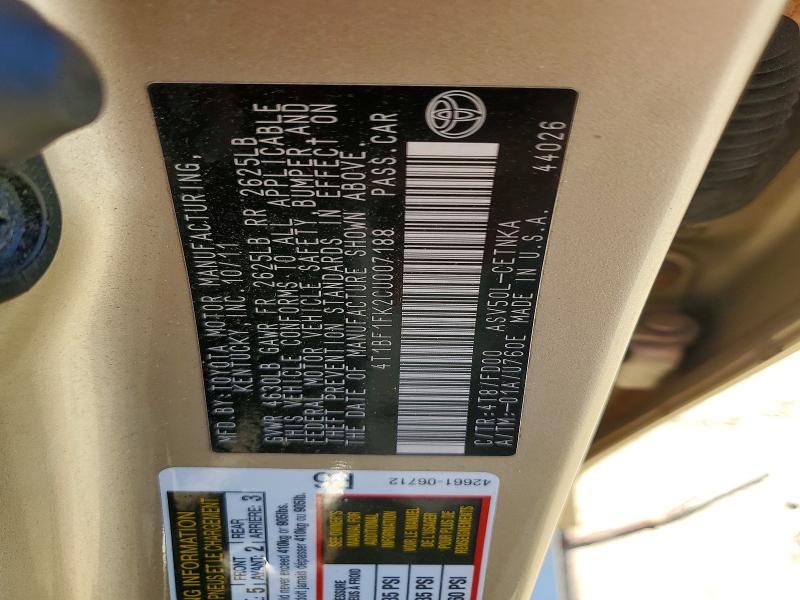 Продажа на аукционе авто 2012 Toyota Camry, vin: 4T1BF1FK2CU007188, номер лота: 52045156
