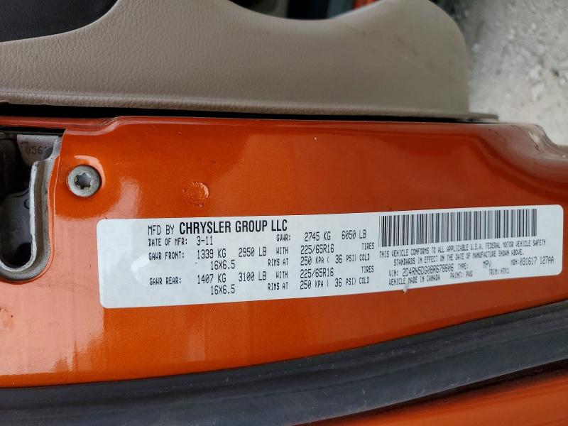 Продаж на аукціоні авто 2011 Dodge Grand Caravan, vin: 2D4RN5DG0BR678806, номер лоту: 54137496