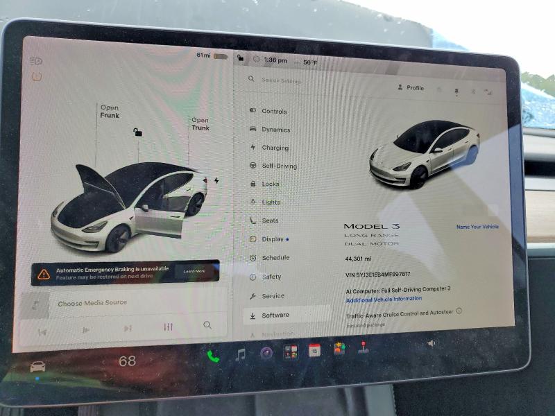 Продажа на аукционе авто 2021 Tesla Model 3, vin: 5YJ3E1EB4MF997817, номер лота: 51904276