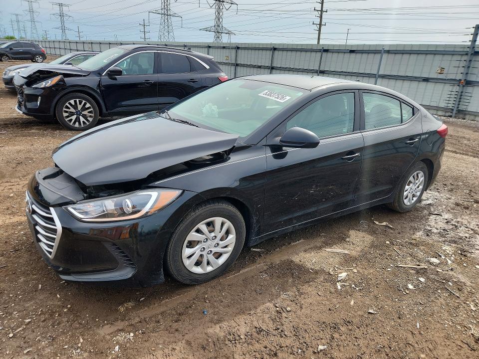 2017 Hyundai Elantra მანქანა იყიდება აუქციონზე, vin: KMHD74LFXHU303355, აუქციონის ნომერი: 53837526