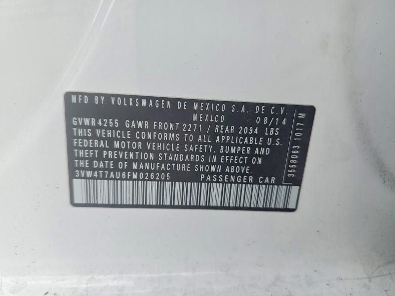 Продаж на аукціоні авто 2015 Volkswagen Gti, vin: 3VW4T7AU6FM026205, номер лоту: 54335256