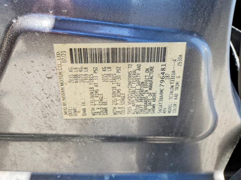 Продажа на аукционе авто 2021 Nissan Rogue, vin: 5N1AT3BA4MC796481, номер лота: 53637966
