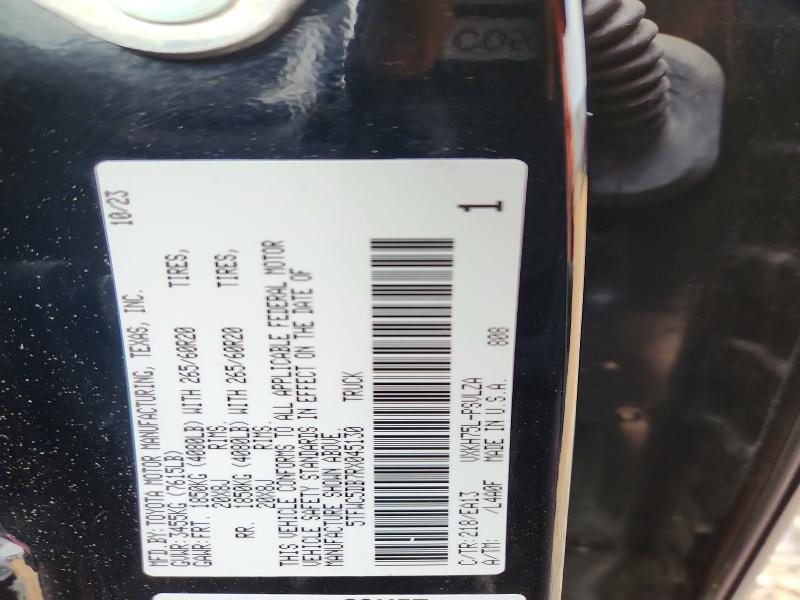 54284496 :رقم المزاد ، 5TFWC5DB7RX045130 vin ، 2024 Toyota Tundra مزاد بيع