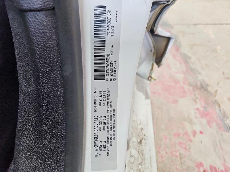 53368966 :رقم المزاد ، 1C3CCCAB0FN555391 vin ، 2015 Chrysler 200 مزاد بيع