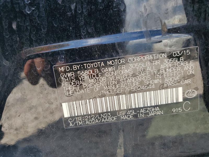 Продажа на аукционе авто 2015 Lexus Ls, vin: JTHCL5EF7F5024644, номер лота: 54123856