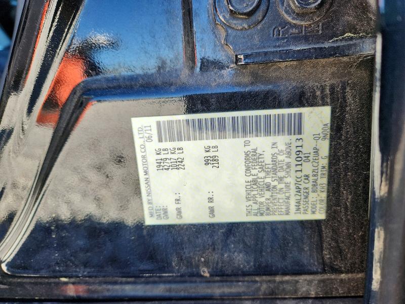 Aukcja sprzedaży 2012 Nissan Altima, vin: 1N4AL2AP7CC110913, numer aukcji: 53122996