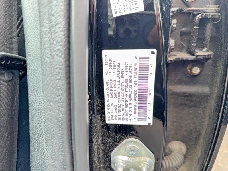2010 Honda Accord მანქანა იყიდება აუქციონზე, vin: 1HGCP2F87AA068956, აუქციონის ნომერი: 54137606