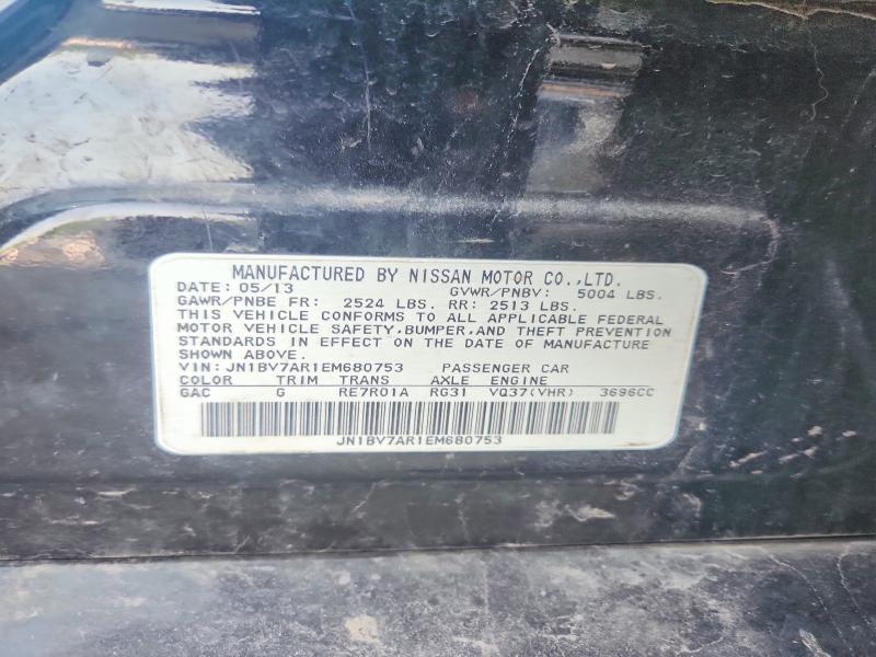 Auction sale of the 2014 Infiniti Q50, vin: JN1BV7AR1EM680753, lot number: 55362506