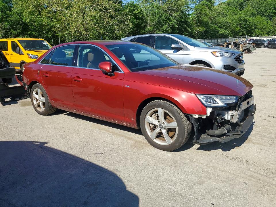 2019 Audi A4 მანქანა იყიდება აუქციონზე, vin: WAUDNAF4XKN019144, აუქციონის ნომერი: 54976326