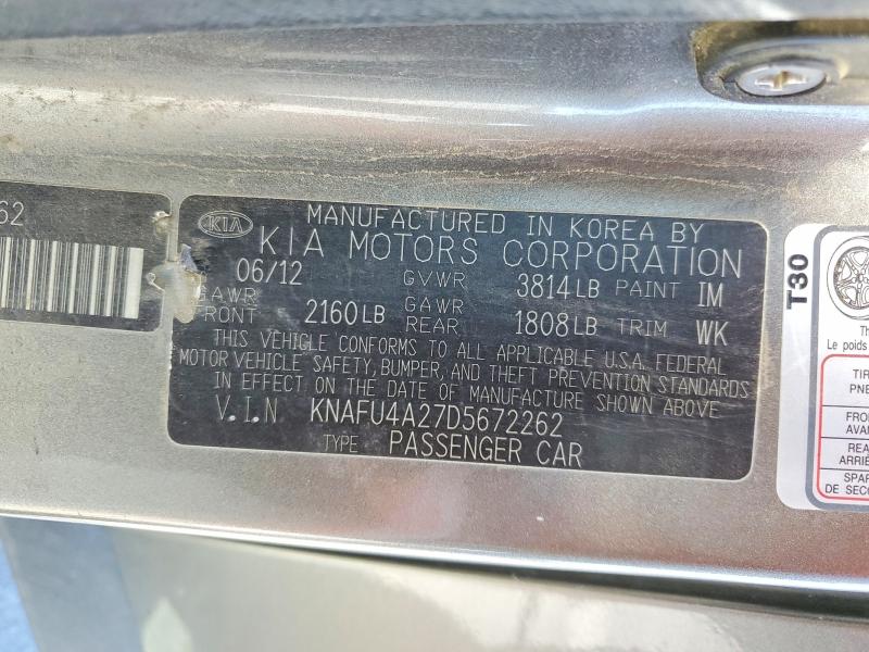 Продаж на аукціоні авто 2013 Kia Forte, vin: KNAFU4A27D5672262, номер лоту: 51185946
